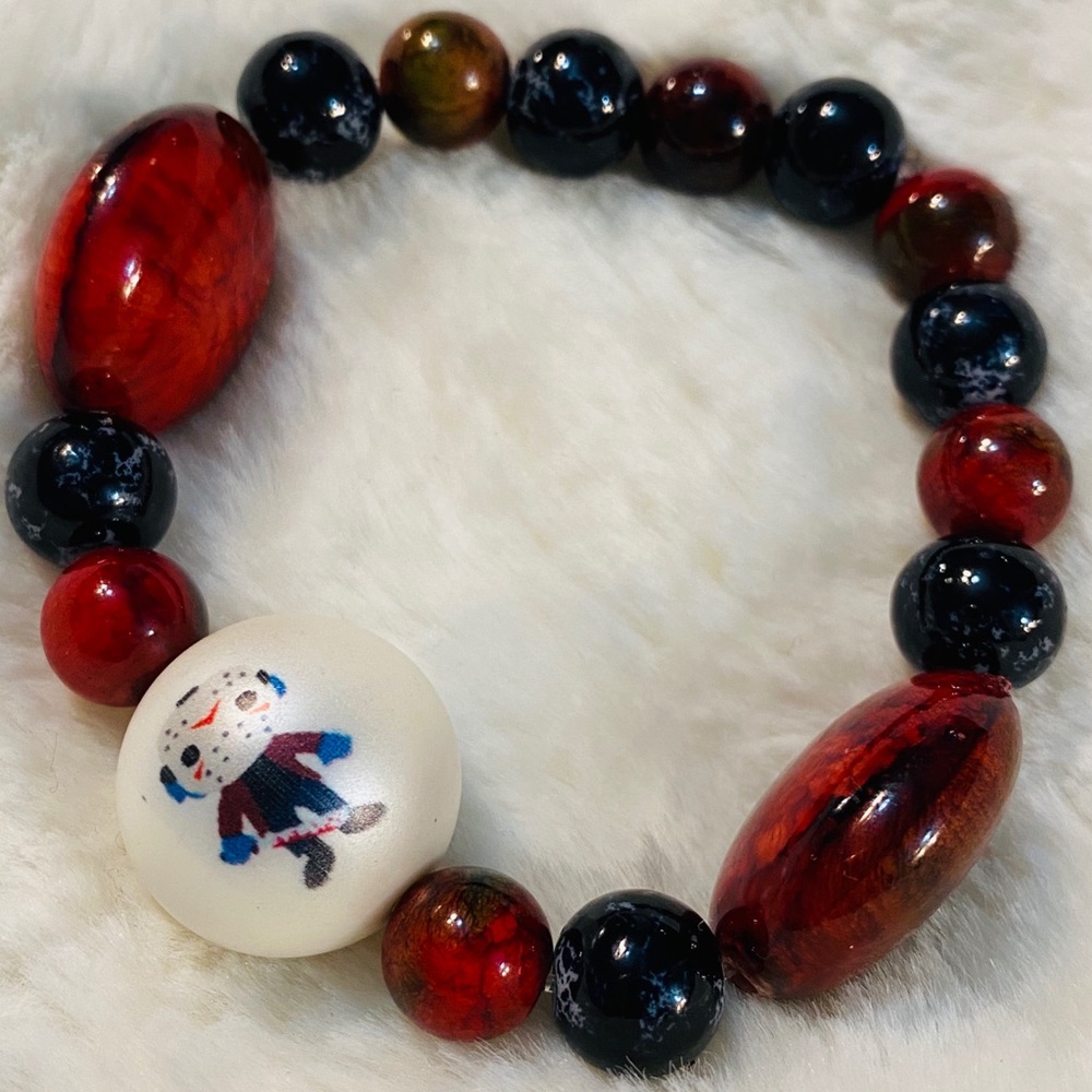 JASON VOORHEES horror movie handmade bracelet!